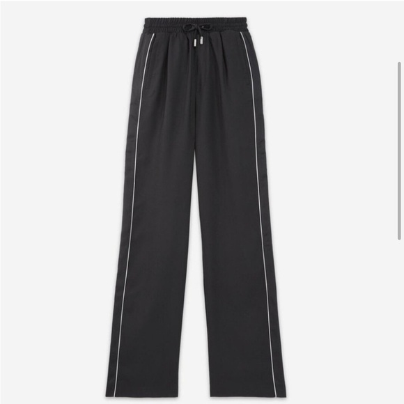 The Kooples Women's Pants Satin Black Track Pants size small - Picture 3 of 8